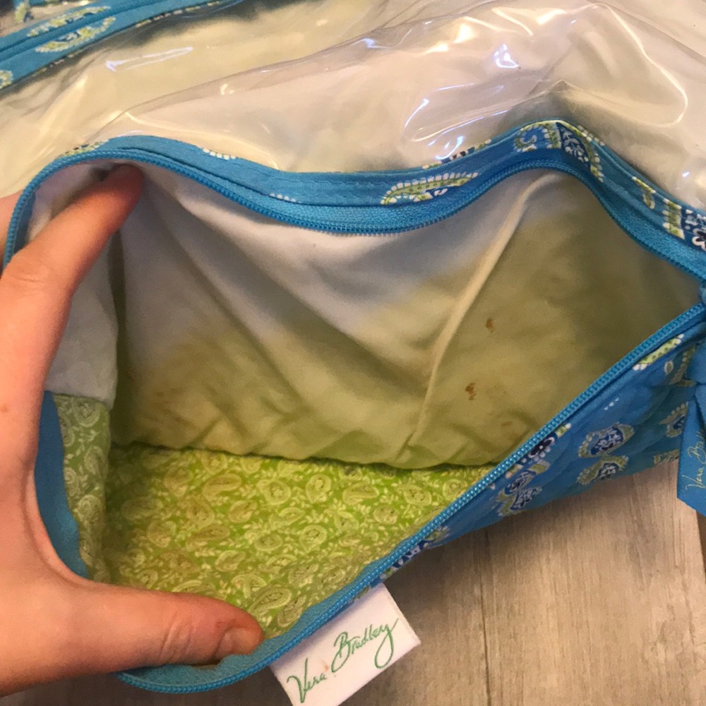 Vera Bradley hanging makeup bag- Blue Paisley - Picture 8 of 8